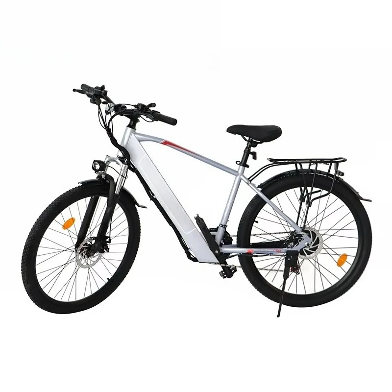 BR APTK New Arrival 36V 10AH 350W Brushless Motor Adult Road Electric City Bike Men's Ebike Basket Disc Men's Lithium Battery