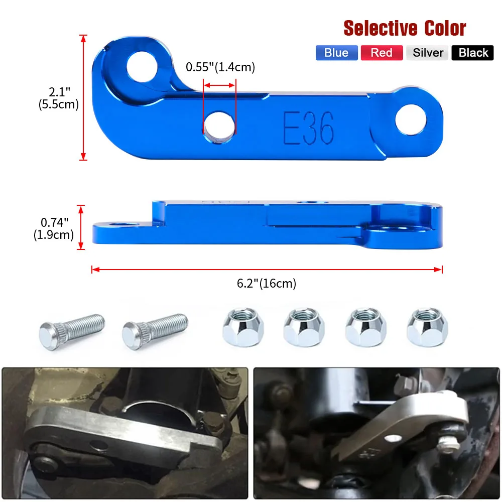 Steering Lock Adapter Increasing Turn Angle about 25% Tuning Kit For BMW E46 For BMW E36 Tuning Drift Power Adapters & Mounting