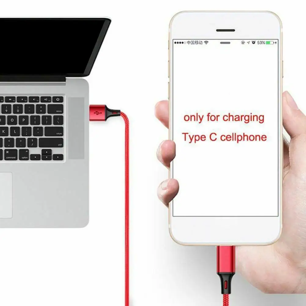 USB 2.0 Type-A Male 2 In 1 Double Type C Cable DC 5V 2.5A For Type-c Multi-function 2 In 1 Charging Cable Double USB C Cabl A0C9