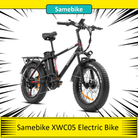 SAMEBIKE XWC05 Electric Bike 750W Motor 13Ah Battery 20'' Fat Tire for Adults  35km/h Max Speed Mountain Ebike LCD Display