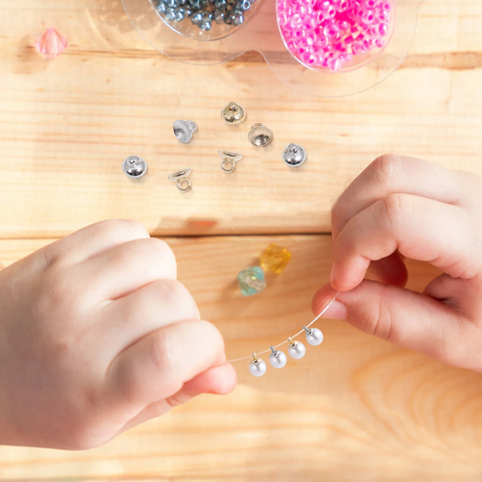 

400Pcs Bowl-Shaped Pearl Bail Pins Jewelry Findings Accessories Perfect Gifts for Valentine's Day Necklace Making