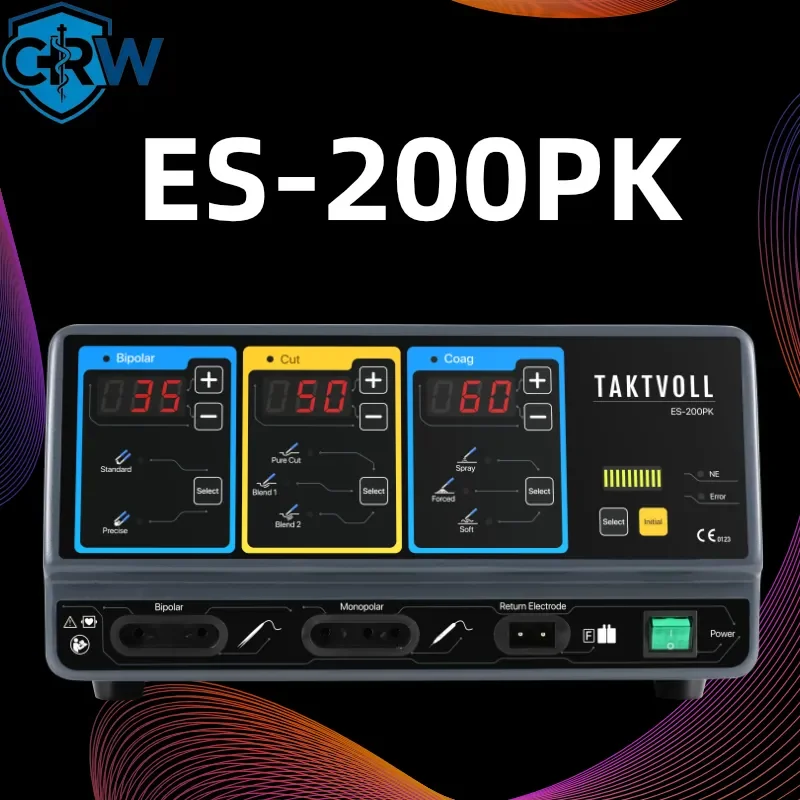 CRW ES-200PK Electric Tissue Coagulation and Cutting Equipment Bipolar Diathermy Instrument Set with Metal