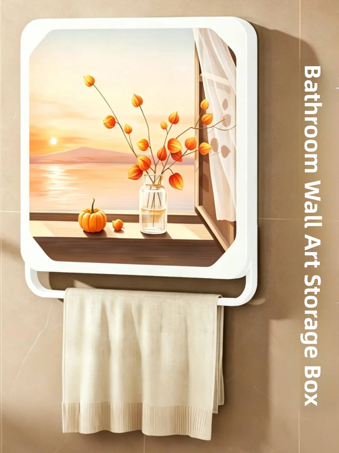 bathroom-wall-mounted-storage-box-cabinet-waterproof-clothing-rack-towel-holder-nordic-style-plastic-foldable-shelf-no-instal