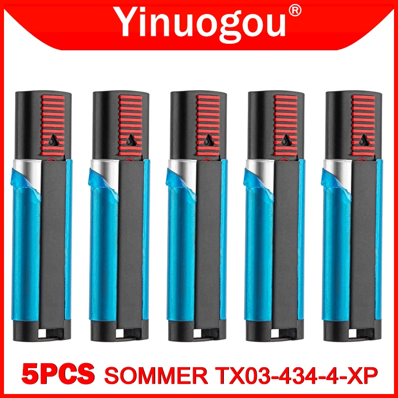 

5PCS SOMMER 4013 4014 4022 TX03-434-4-XP TX02-434-2 TX02-434-2 434MHz Garage Door / Gate Remote Control 434.42MHz Rolling Code