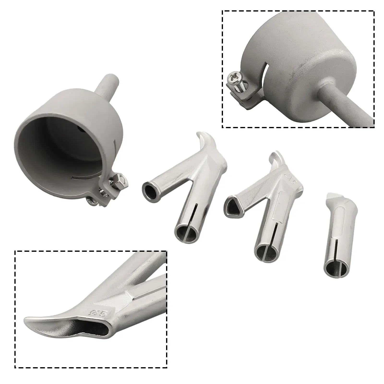 32/35mm Welding Nozzles Welder Tips Standard /Round /Triangular For Vinyl PVC Hot Air 5mm Weld Tip Speed Welding Head