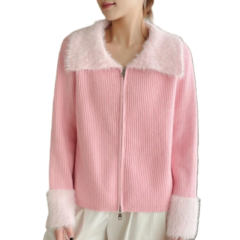 Fashion Outerwear One Size Women Knit Cardigan Casual Daily Outfit Medium Elasticity Fabric New Condition Garment