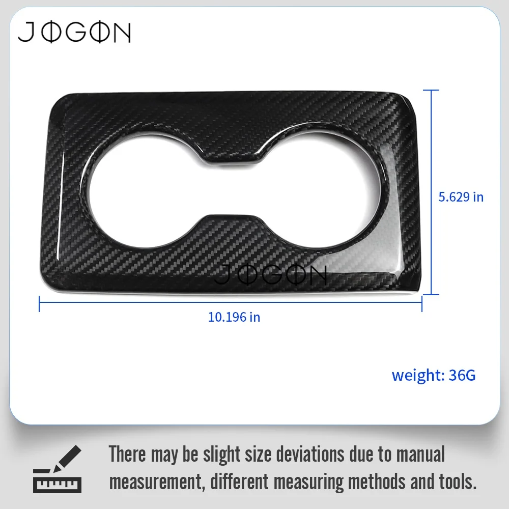 Carbon Fiber Car Interior Rear Seat Water Cup Holder Panel Cover Trim Accessories For Acura Integra Type S DE5 2023 2024 2025