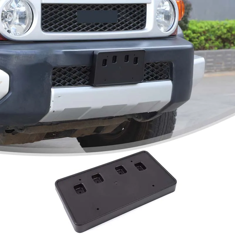

For Toyota FJ Road Cruiser 2007-2021 front license plate holder Auto license plate base frame Auto parts ABS (US version)