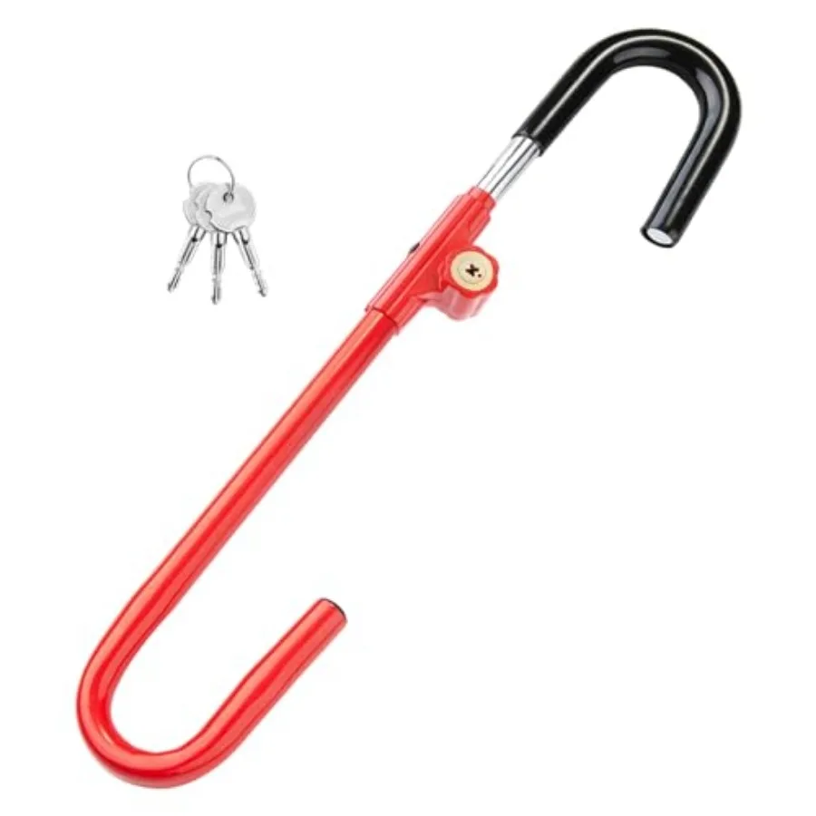 

Vehicle Steering Wheel Lock Car Anti Theft Security Lock with Adjustable Length Fit for Cars Trucks Vans and SUVs