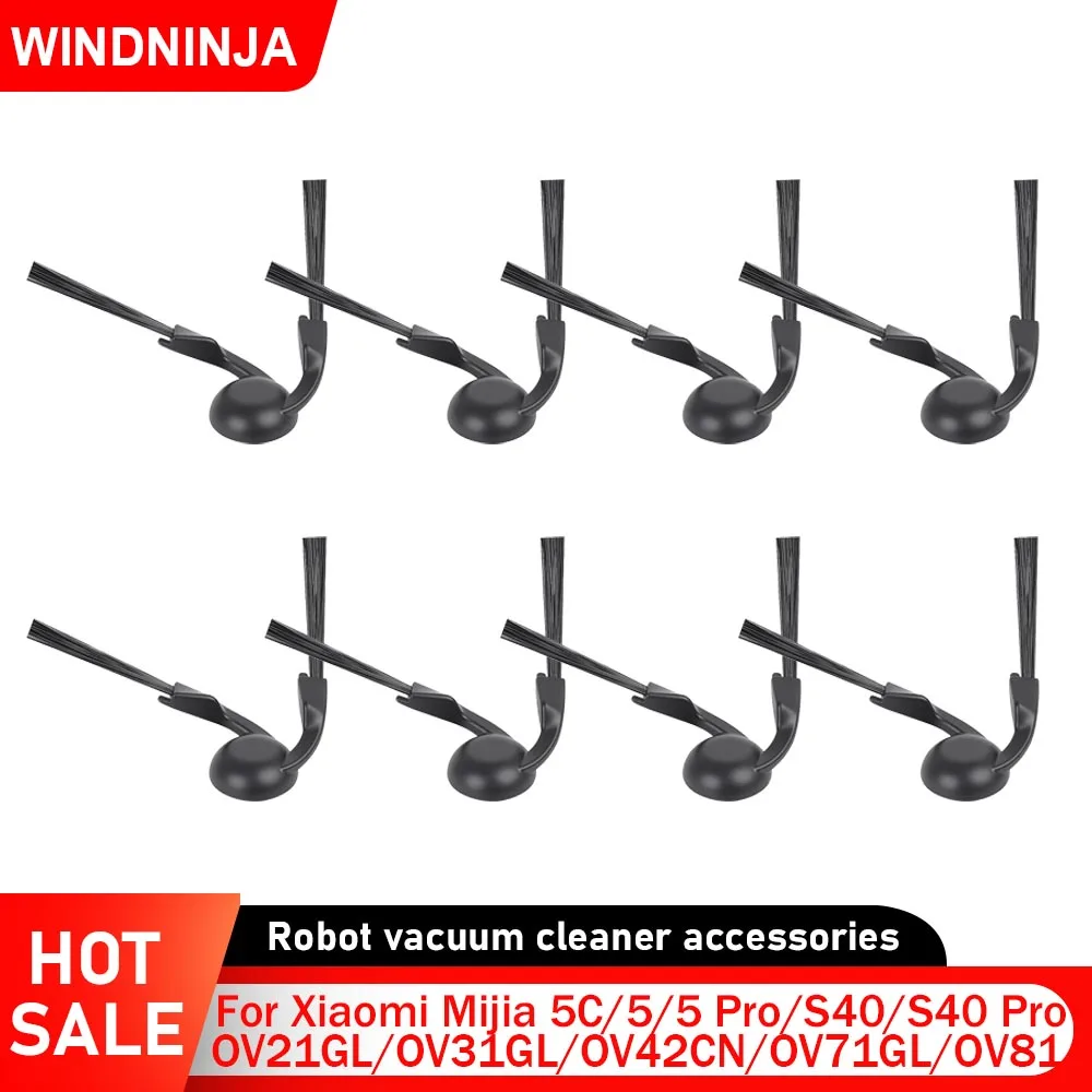Escova Lateral de Reposição para Robôs Aspiradores Xiaomi Mijia S40/S40 Pro/5C/5/5 Pro/OV21GL/OV31GL/OV42CN/OV71GL/OV81 - Peças e Acessórios