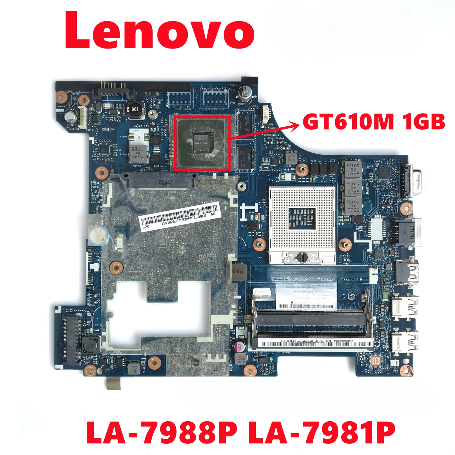 

High Quality 100% Tested Mainboard For Lenovo G480 Laptop Motherboard LA-7988P LA-7981P With N13M-GE7-B-A1 1GB