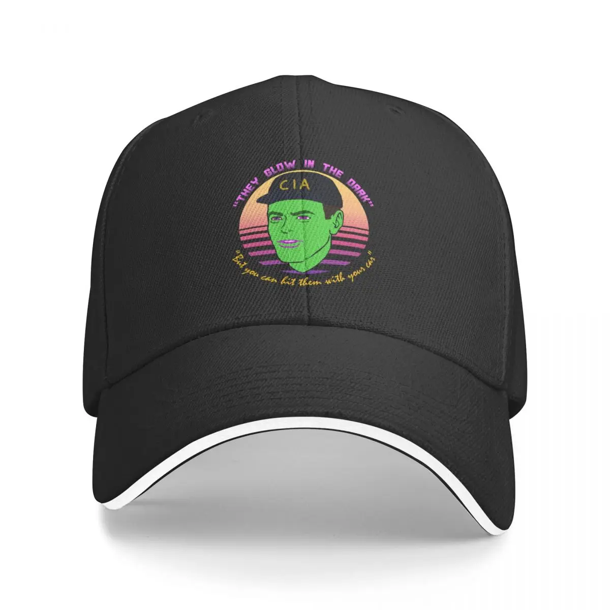 

They Glow In The Dark - CIA, Undercover, Terry Davis, Meme Baseball Cap Kids Hat Sunhat Luxury Hat Women's Golf Wear Men's