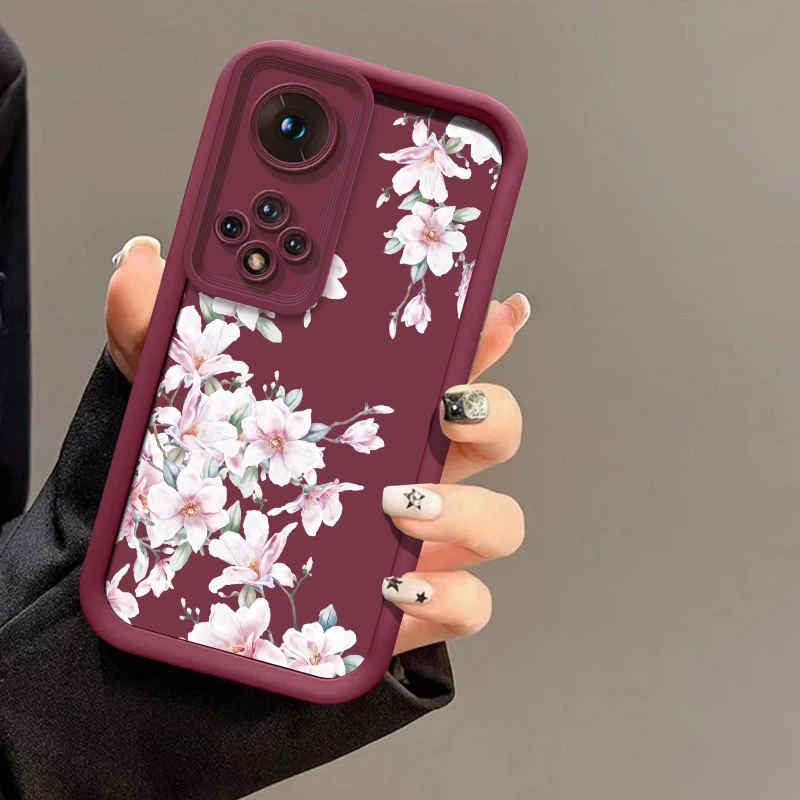 Fiore Cassa Del Telefono Del Silicone Per Huawei Honor Magic 7 Lite 6 5 Pro X60 X30 X9C X9 X8B X8A X7A X7 X6A X8C Antiurto Copertura Opaca