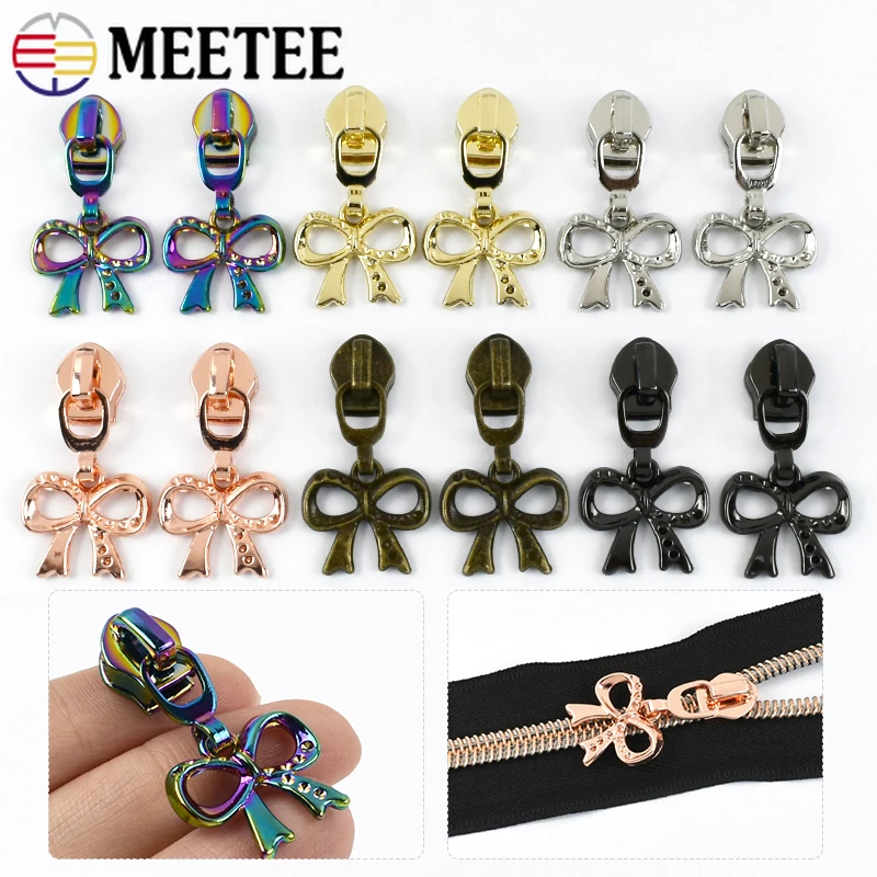 

5-20Pcs 5# Nylon Zipper Sliders for Bag Jacket Zippers Puller Closures Zips Head Lock Repair Kit Clothes DIY Sewing Accessories