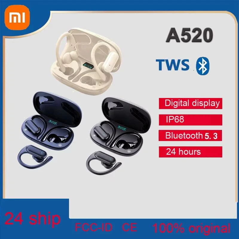 Xiaomi A520 التحكم باللمس بلوتوث 5.3 HiFI ستيريو مقاوم للماء سماعة TWS سماعة أذن رياضية لاسلكية مع ميكروفون