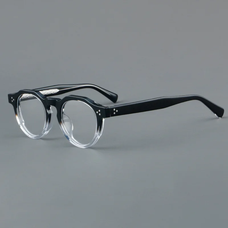 Retro personalized color matching glasses frame hand-made acetate glass frame can be equipped with prescription glasses.