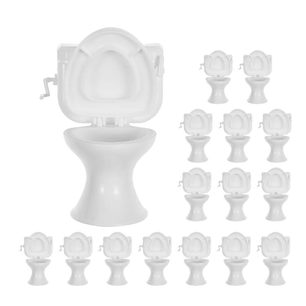 

16 шт. миниатюрный туалет для ванной комнаты, реалистичные мебельные аксессуары для мини-домика, декор для ролевых игр, миниатюрный набор туалета для кукольного домика