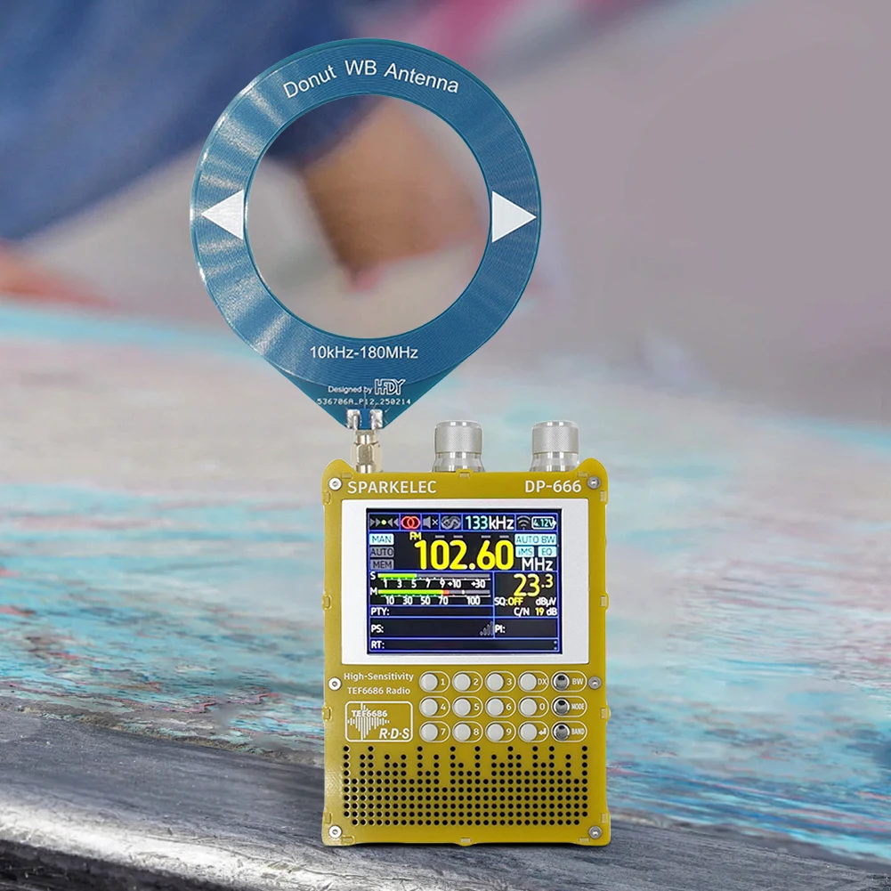 DP-666 TEF6686 Radio High Sensitivity Full Band FM AM Short Wave Radio High Sensitivity DSP Receiver