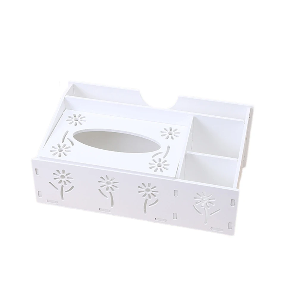 

Multifunctional Desktop Organizer Remote Control Holder Tissue Box Scissor Pencil Storage Eco Friendly Keep Clean Tidy Home