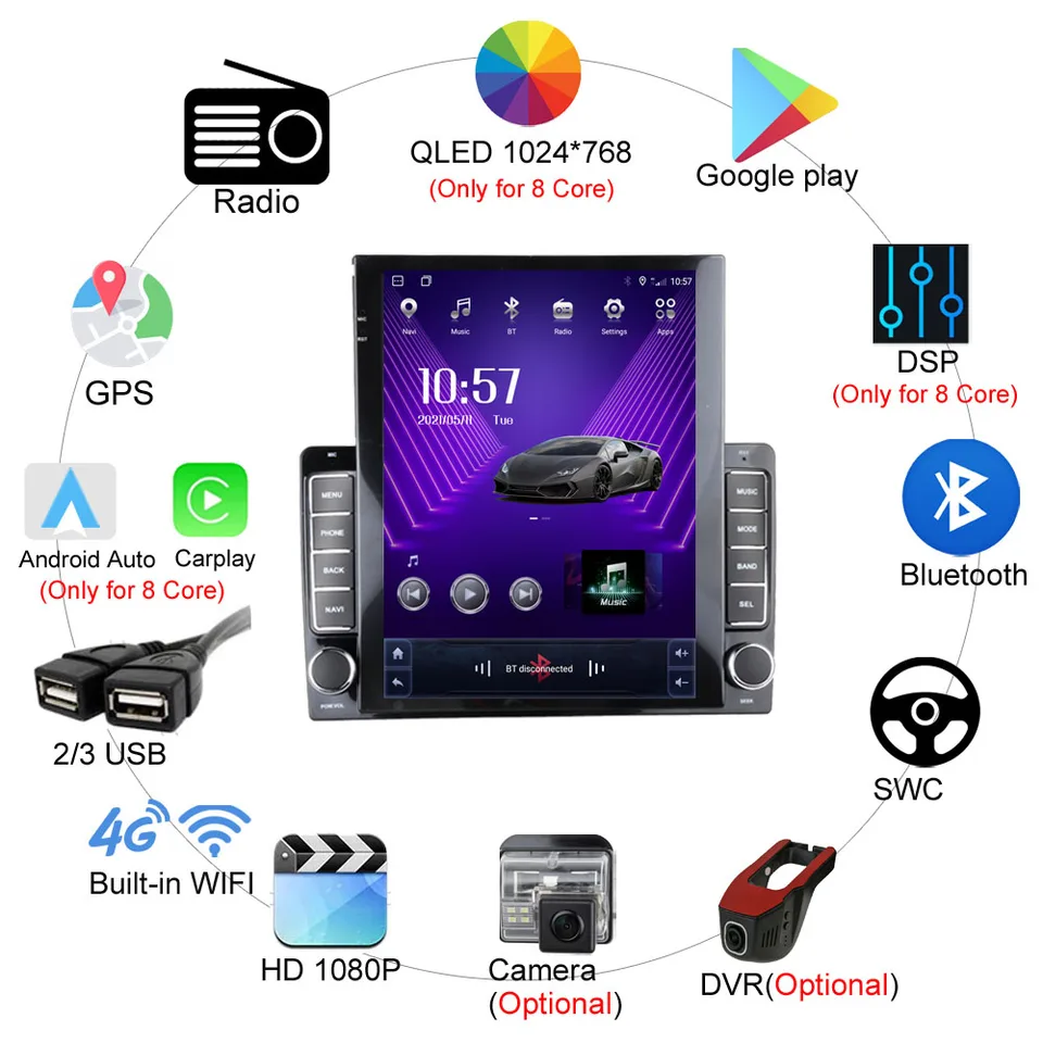 9.7インチ Android トヨタ プリウス プラスアルファ 2012-2019 LHD