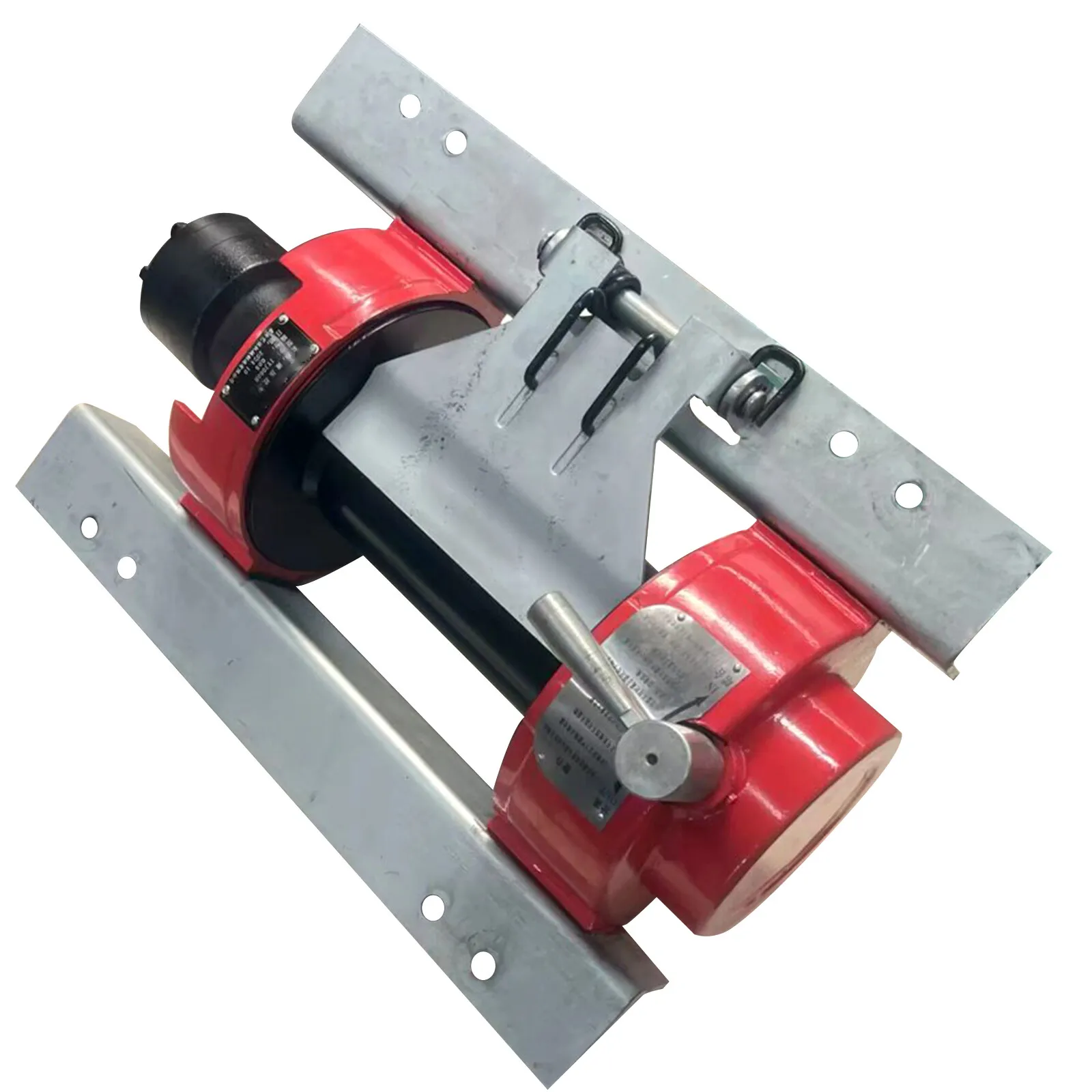 5-Double-inch steel material with manual clutch and wire rope hook for automotive and marine models.