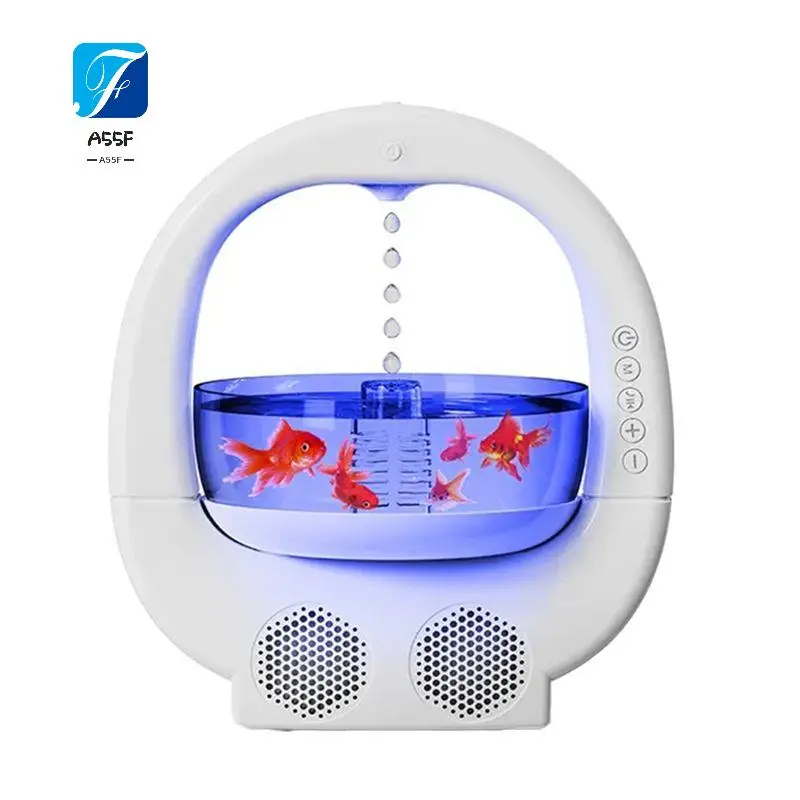 A55F-Bluetooth Speaker With Humidifier And Atmosphere Light Home Use Feng Shui Decoration Air Moisturizer