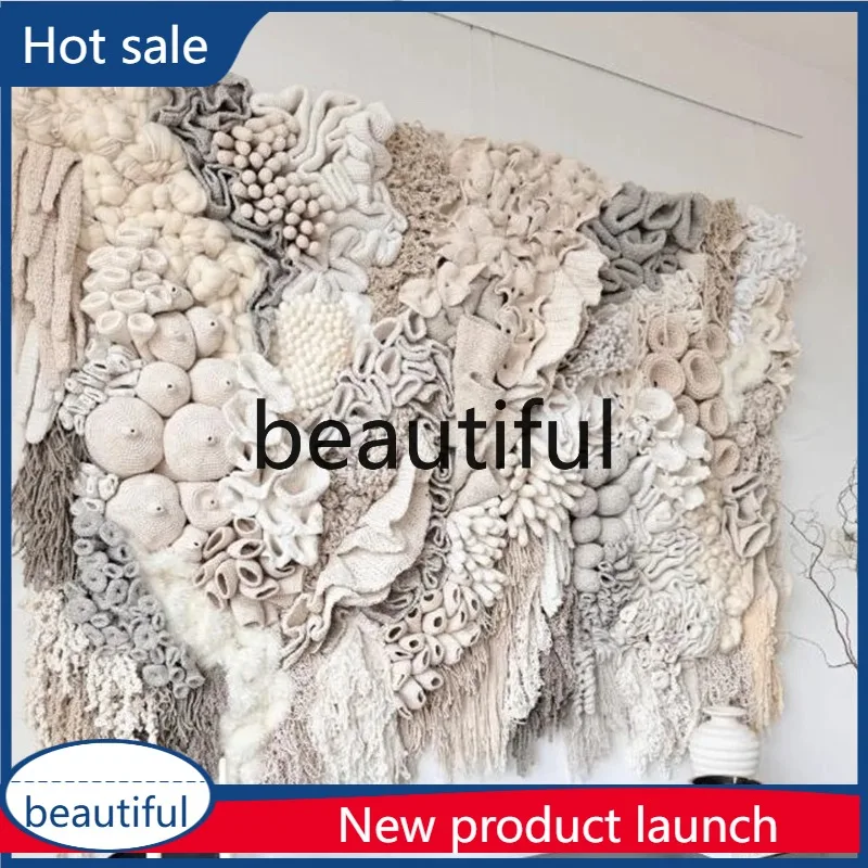 

a48 хлопковая нить, тканая картина, ветер, чистое волокно ручной работы, трехмерная картина, вилла, отель, гостиная