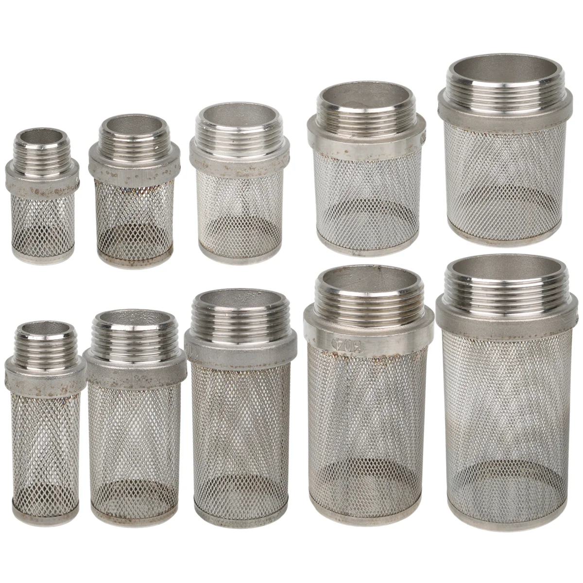 Extended 304 Stainless Steel Filter Screen Aquarium Water Tank Garden Irrigation Water Pump Filtration Fittings