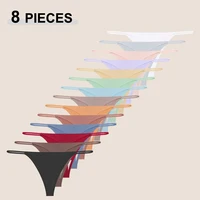 FINETOO - Juego de 8 Tangas de Color Sólido sin Costuras para Mujer, Sexy, de Cintura Baja, Ultrafinas, Transpirables, para Verano