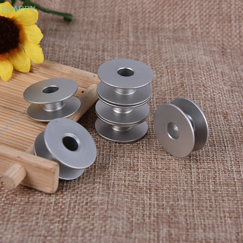 10pcs Industrial Sewing Machine Bobbin Lockstitch Sewing Machine Aluminum Bobbin Sew Accesorioes