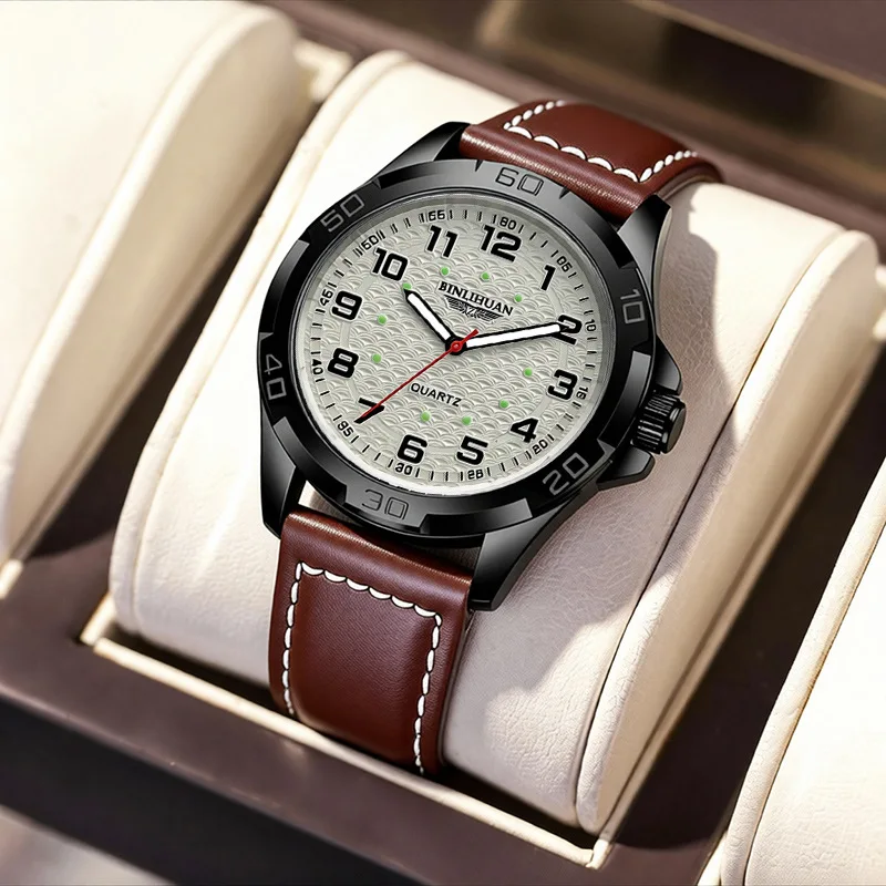 New Fashion Luxury Man Silicone Watch Business Leather Watch Men High Quality Sports Quartz Watches Students Wristwatches Gifts