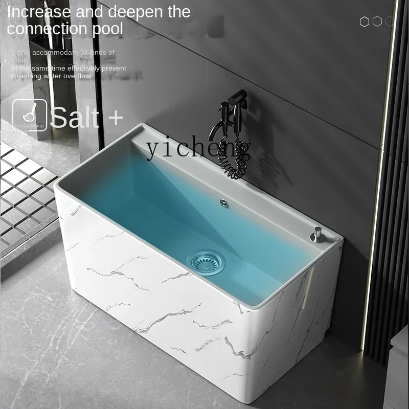 

Mop Pool Extra Long Large Balcony Bathroom Mop Pool Ceramic Rectangular