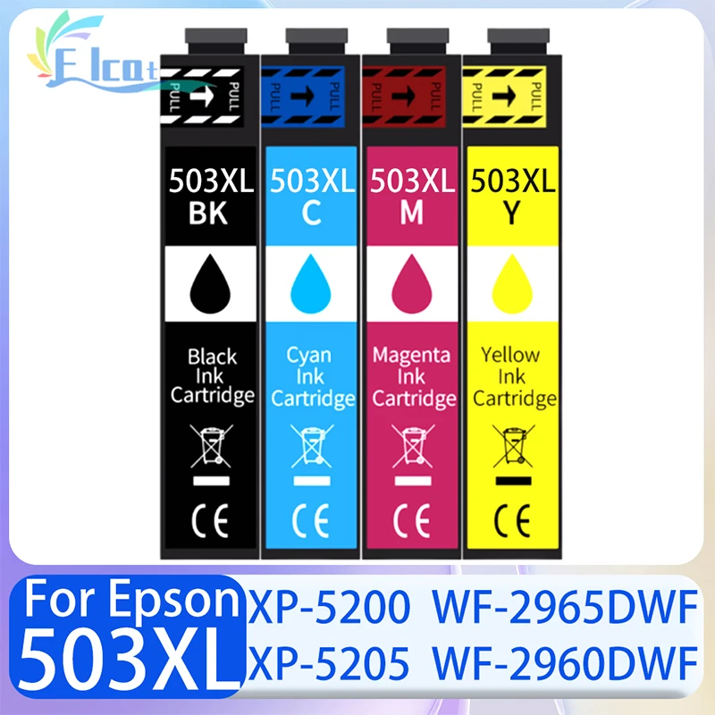 Cartouche d'encre 503 503XL, Compatible avec Epson T503XL T503 503, pour imprimante Epson XP-5200 XP-5205 WorkForce WF-2960DWF WF-2965DWF
