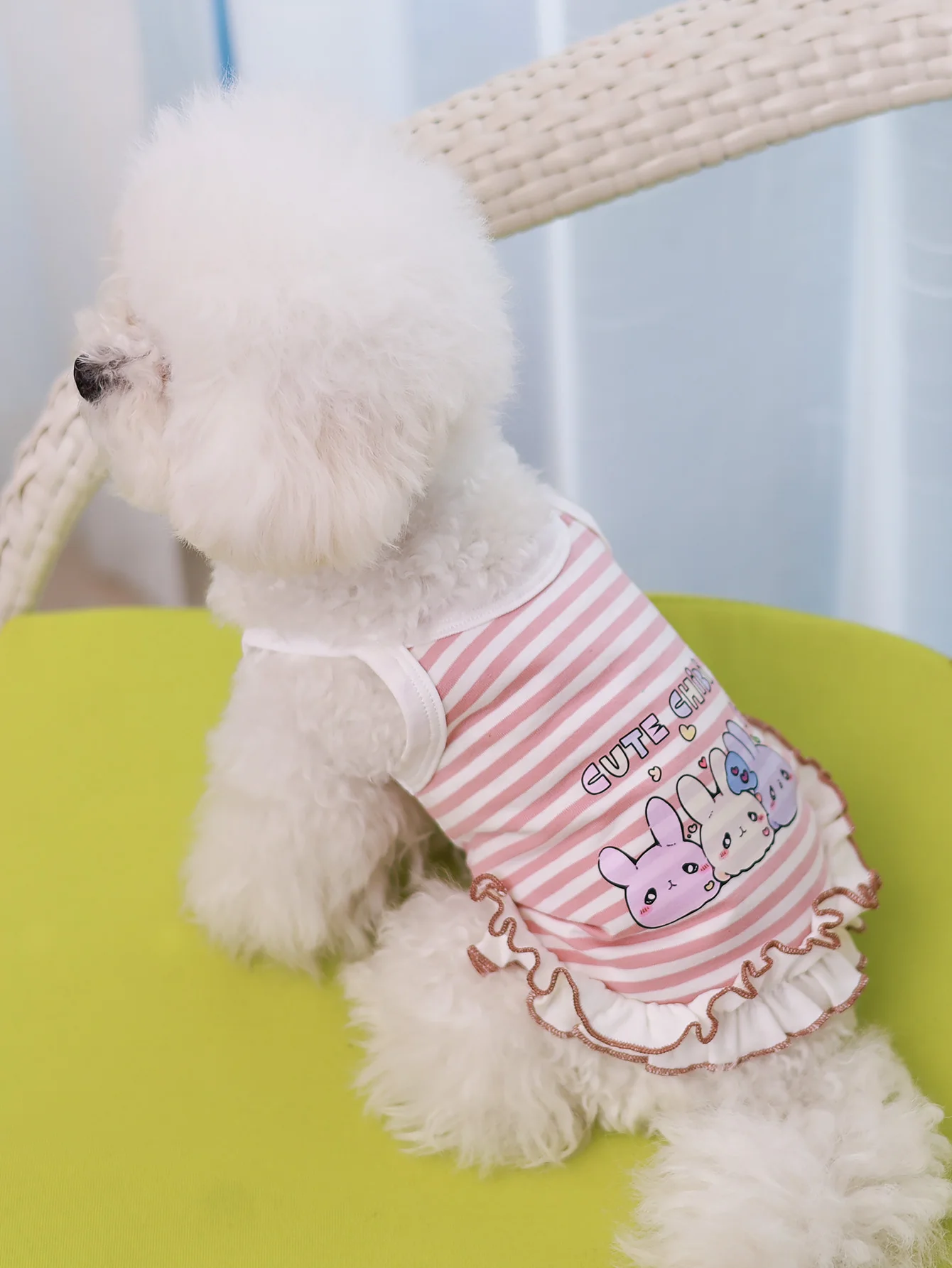 Dog vest, summer breathable thin material pet clothing, summer style Schnauzer, Yorkshire small and medium-sized dog vest Dress
