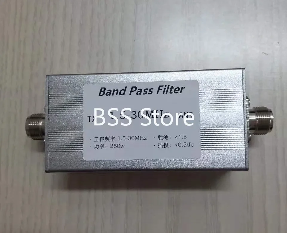 BPF-1.5-30M-250w Short Wave Bandpass Filter BPF 1.5-30MHz 250w N Female Anti-interference Module