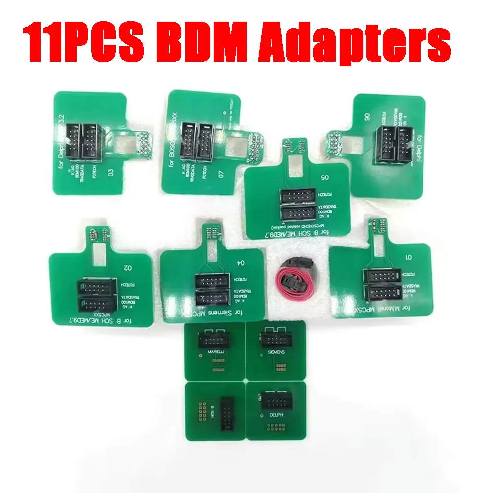 

11PCS BDM Adapters for MPC5xx ME & MED9.7 Ecu Chip Tuning Auto OBD2 Diagnostic Tools For FGTECH V54 Bdm100 Transdata