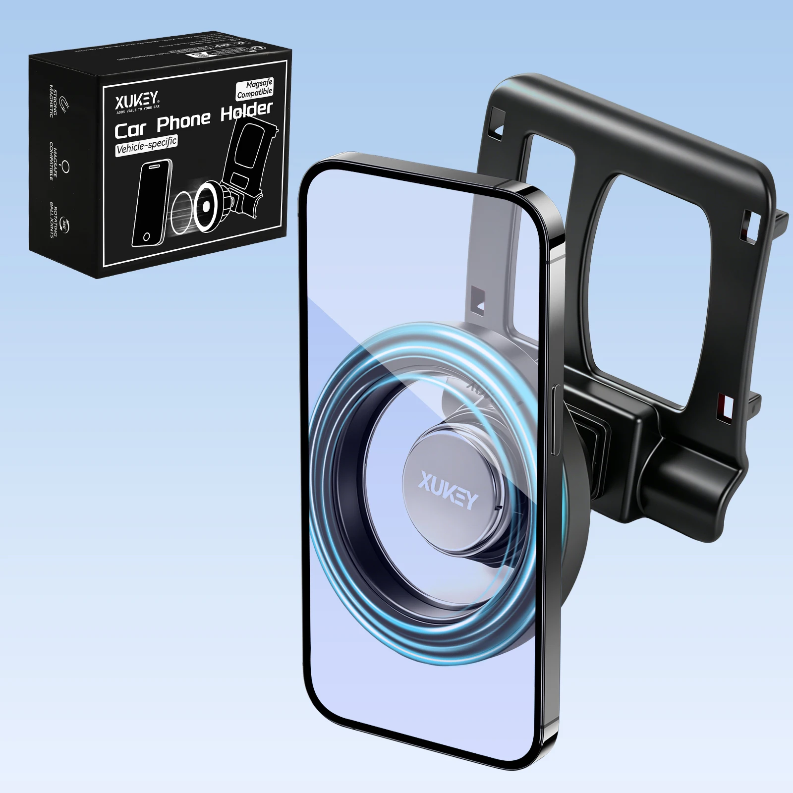 Verstellbare Autohalterung für BMW 5 F10 2010 - 2016 Smartphone-Telefonhalter