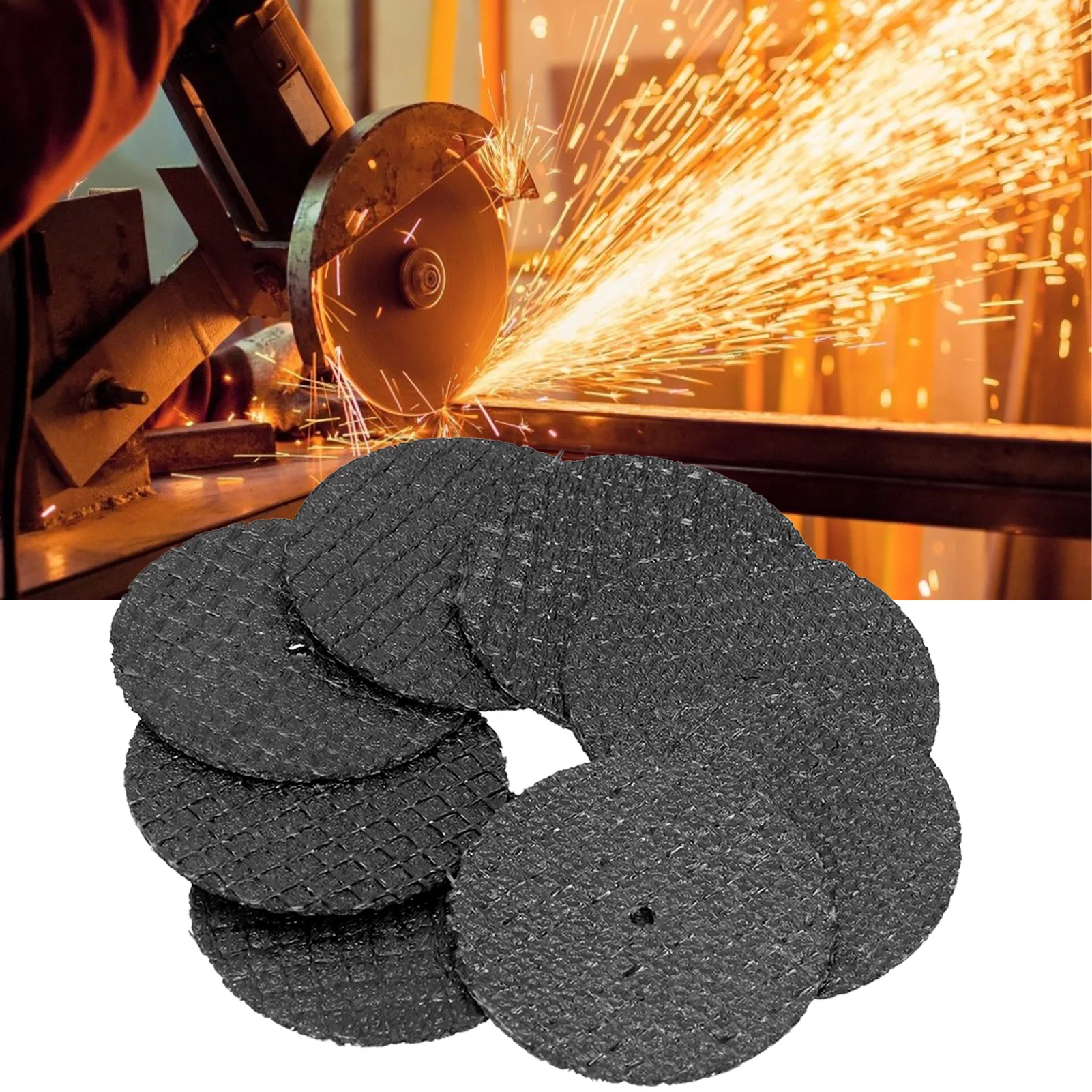 50PCS Mini Resin Double Mesh Ultra Thin Cutting Wheel Metal Iron Aluminum Cutting Disc Rotary Tool Grinding Cut Off Wheel Set