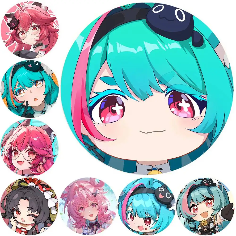 Cool Neverness To Everness Kawaii Game Badges Button Round Creative Pin Brooch Badge Bag Decor Accessories Collect Friends Gifts