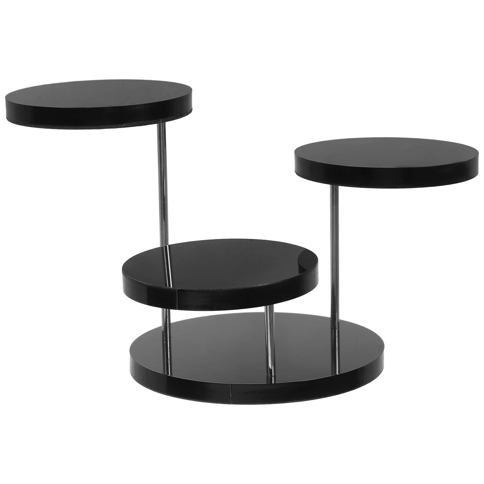 3 Tier Display Jewelry Holder Jewelry ganizer St White Round Rotating Ring Holder Rack Desktop ganizer Storage