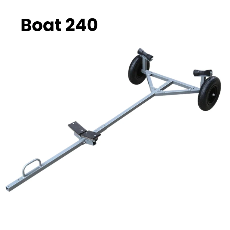 Handheld Boat Cart Inflatable Kayak Rubber Boat Fishing Boat Canoe Aluminum Alloy Detachable Folding Cart