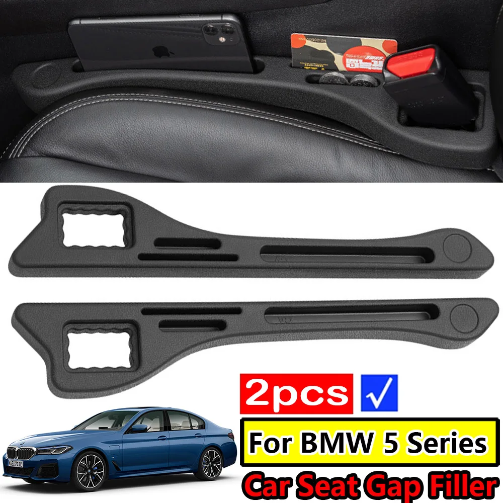 

For BMW 5 Series E39 E60 E61 F10 F11 F07 F18 G30 G31 G38 G60 G61 G68 M5 GT i5 Car Seat Crevice Organizer Storage Seat Gap Filler