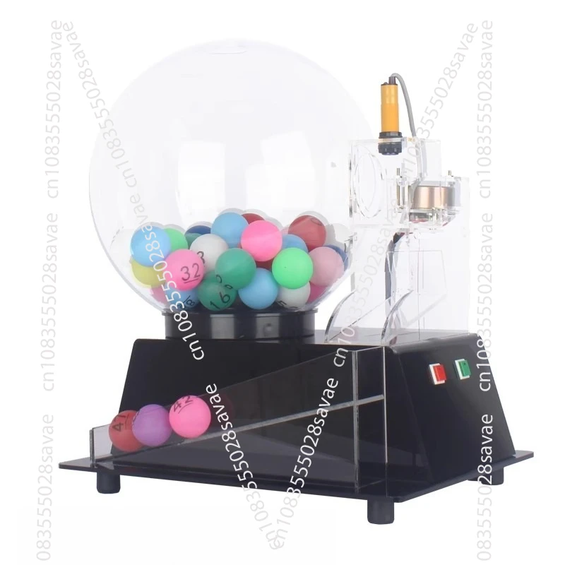

Black electric lottery machine lottery chassis number selection machine lucky turntable two-color ball simulation lottery
