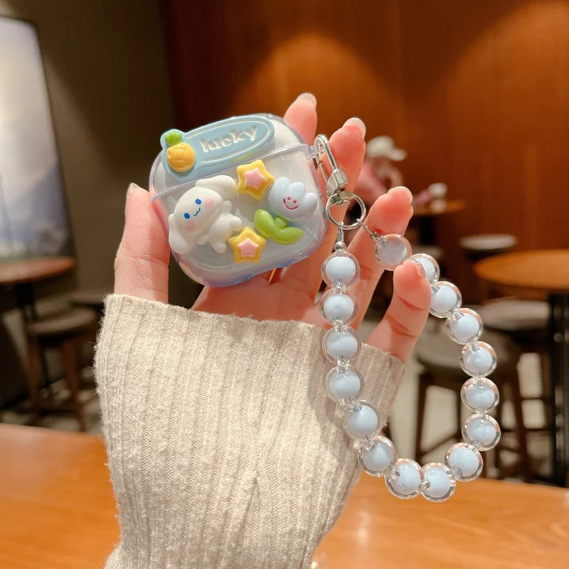 Funda DIY para Airpods 4, Funda de 2025 Gen para AirPod Pro3, decoración creativa, funda protectora de flores para caja de piel, Funda AirPods2