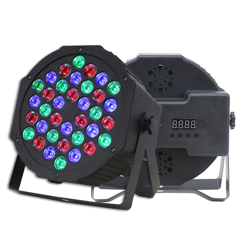 

Yuer 36LED RGBW DMX 512 Tahap Datar Par Efek Pencahayaan DJ Disko Pesta Liburan Natal Bar Club Pernikahan Ulang Tahun acara Lamp