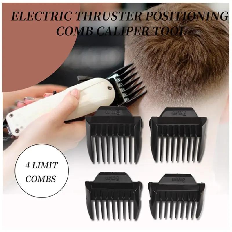 A98G-4Pcs Limit Comb Replacement Combs Trimmer Head Limit Comb For  Hair Clipper 3Mm 5Mm 7Mm 9Mm,Black