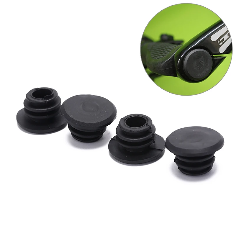 AliExpress NONE 4Pcs Bicycle Handlebar End Plugs, Black Rubber Bike Grip Bar End Stoppers Caps for 22mm Handlebar[YY9]