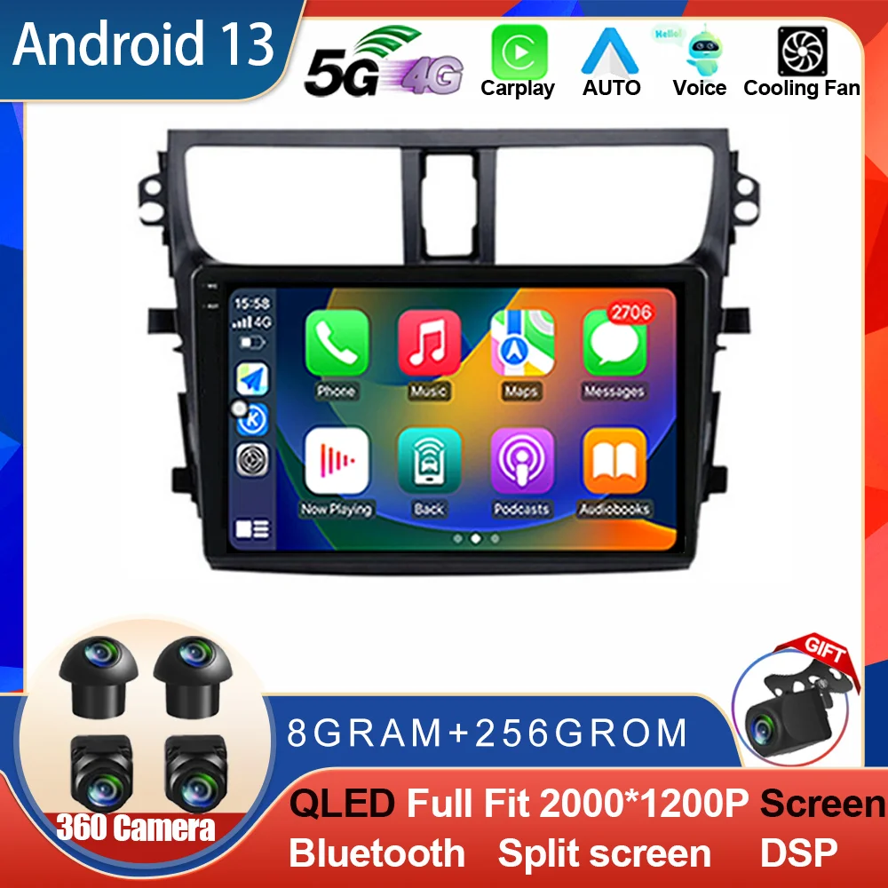 Android 14 For SUZUKI CELERIO CULTUS 2015 - 2018 Car Radio Stereo Multimedia Navigation Video Player DSP Wireless 4G GPS Carplay