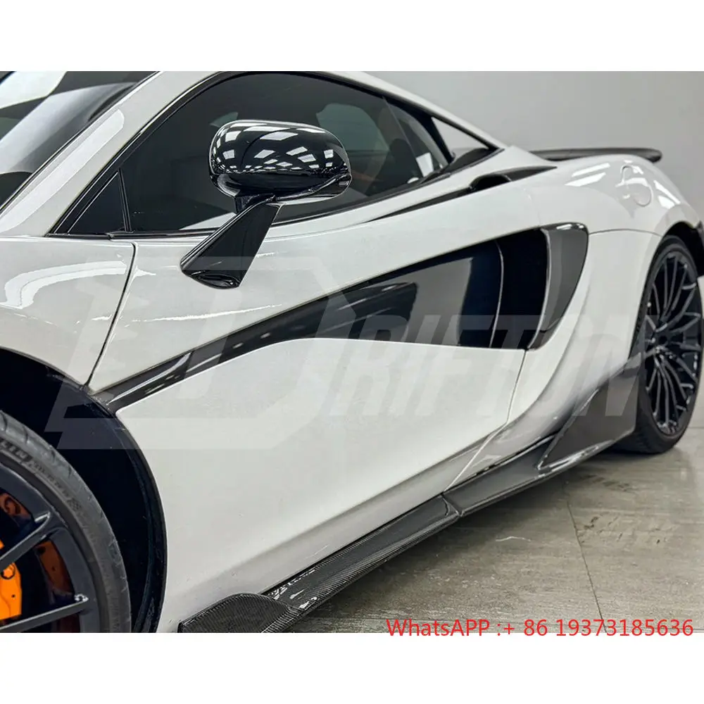 Dry Carbon Fiber 600LT Style Side Skirt for Mclaren 570S Body Kit
