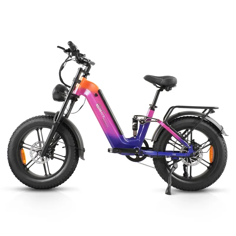 Front and rear shock absorption 20 inch electric mountain bike wide tire snowmobile beach car battery car tire electric